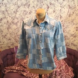 Vintage Blue jean shirt